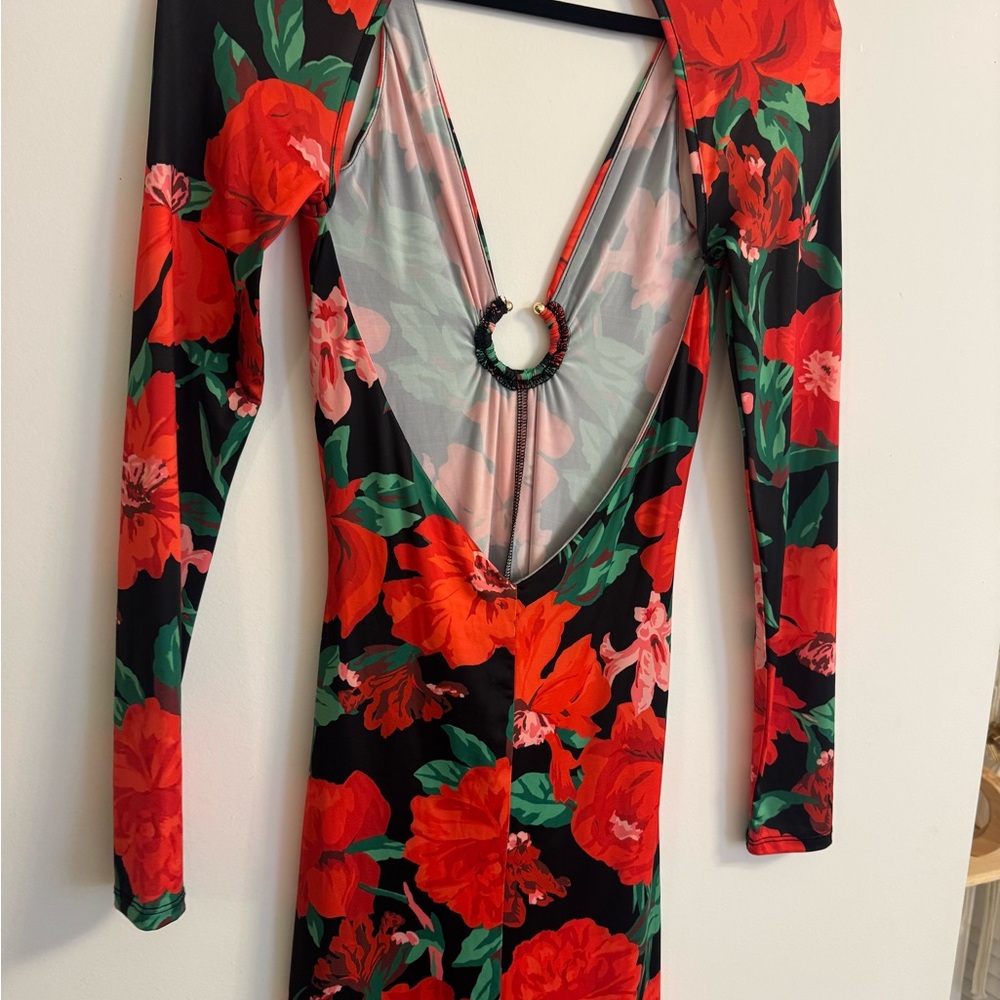 AFRM Vibrant Floral Long Sleeve Dress - Picture 5 of 6